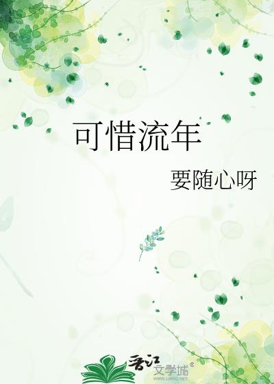 可惜流年小說封面圖